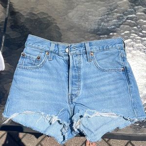 Levi’s 501 High Rise Denim Shorts